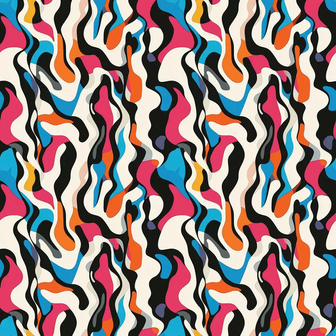 Retro Liquid Groove Wallpaper