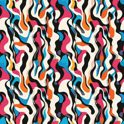 Retro Liquid Groove Wallpaper