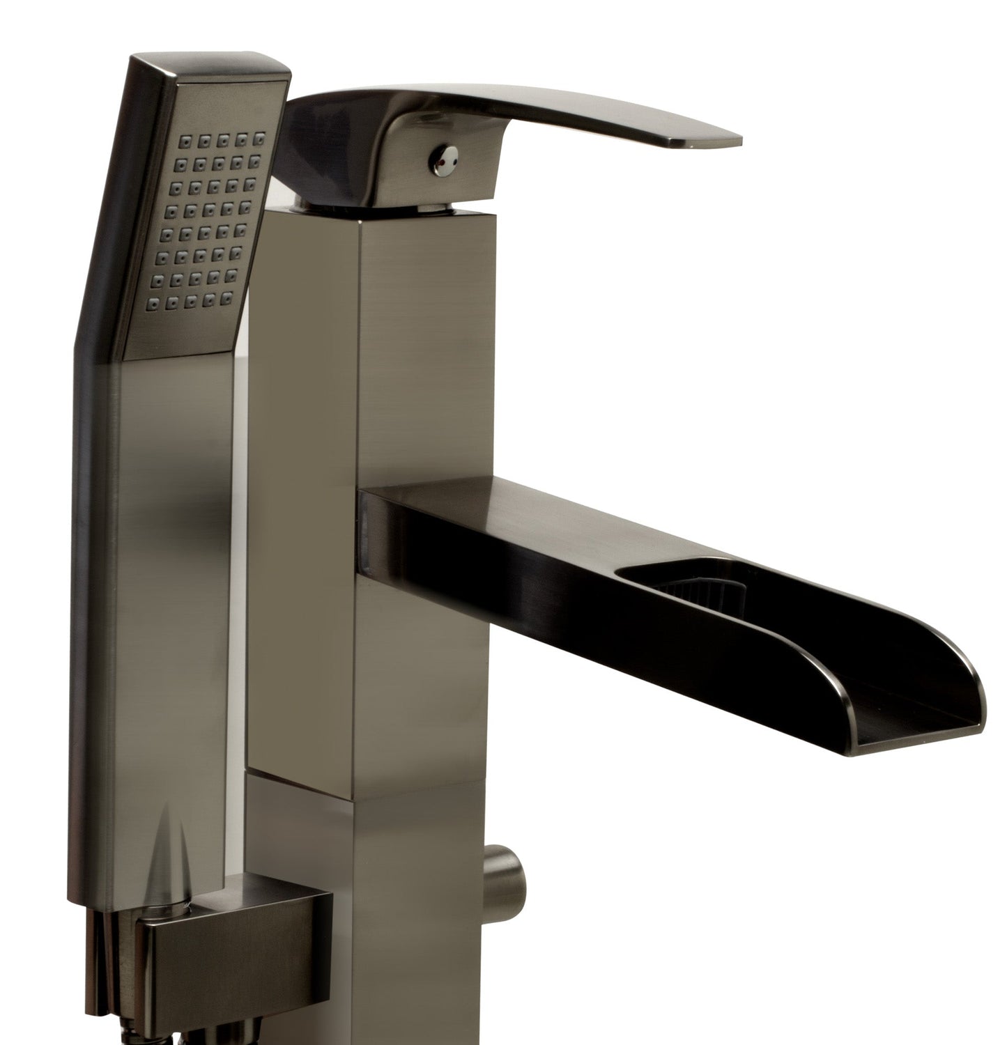 ALFI brand AB2843 Single Hole Floor Mounted Waterfall Tub Filler