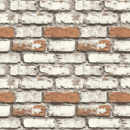 Factory Loft Whitewashed Brick