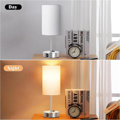 Table Lamp for Bedroom Set of 2, Bedside Small Lamps with 3 Way | Lighting | Kitchen + Metal