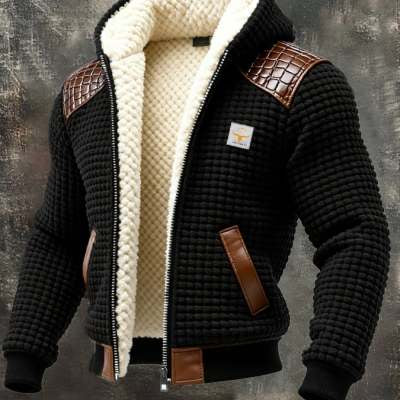 Digital Print Hooded Jacket - Solid Color Fleece Lined Cardigan for Men and Women (Sizes S-5XL)
