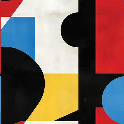 Primary Forms Abstract Composition