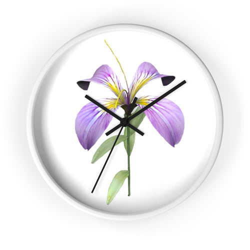 Purple Flower Wall clock