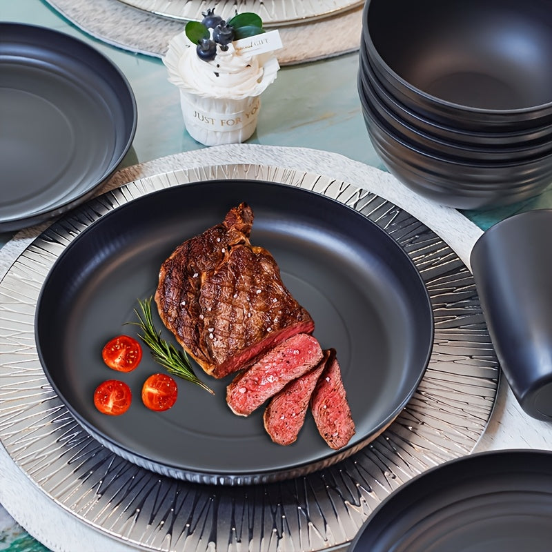 18Piece Unbreakable Dinnerware Set Microwave  Dishwasher Safe
