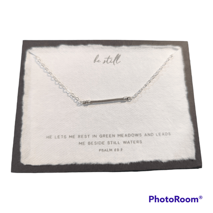 Be Still | Christian Necklace | Psalm