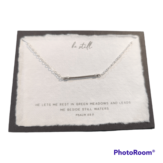 Be Still | Christian Necklace | Psalm