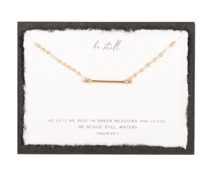 Be Still | Christian Necklace | Psalm