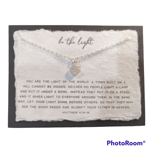 Be the Light | Christian Necklace | Matthew 5:14