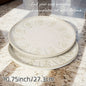 Artena Floral Embossed Ceramic Dinner Plate Set  27cm  22cm Microwave