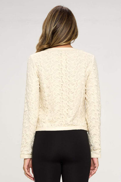Embroidered Zip-Up Jacket with Zipper Pockets | Apparel | Kitchen + Metal