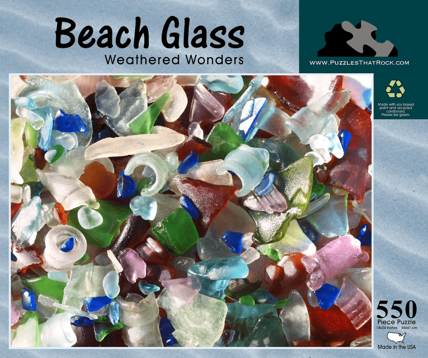 Beach Glass: Weathered Wonders 550-Piece Jigsaw Puzzle