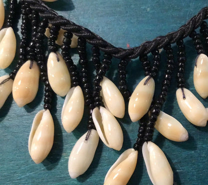 Beaded Rice Shell Necklace and Bracelet