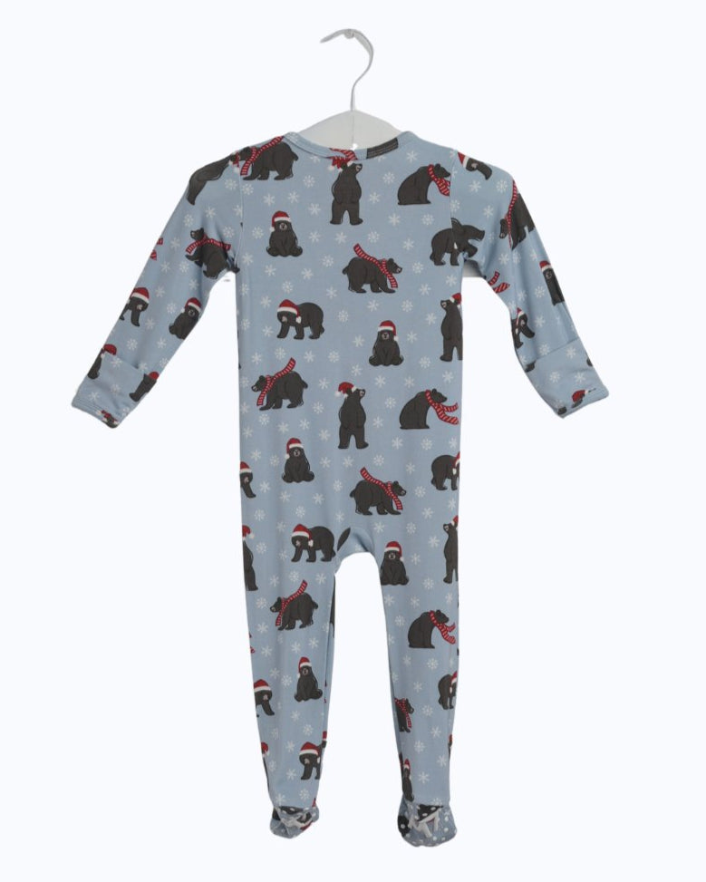 Bear-y Christmas Zipper Footie