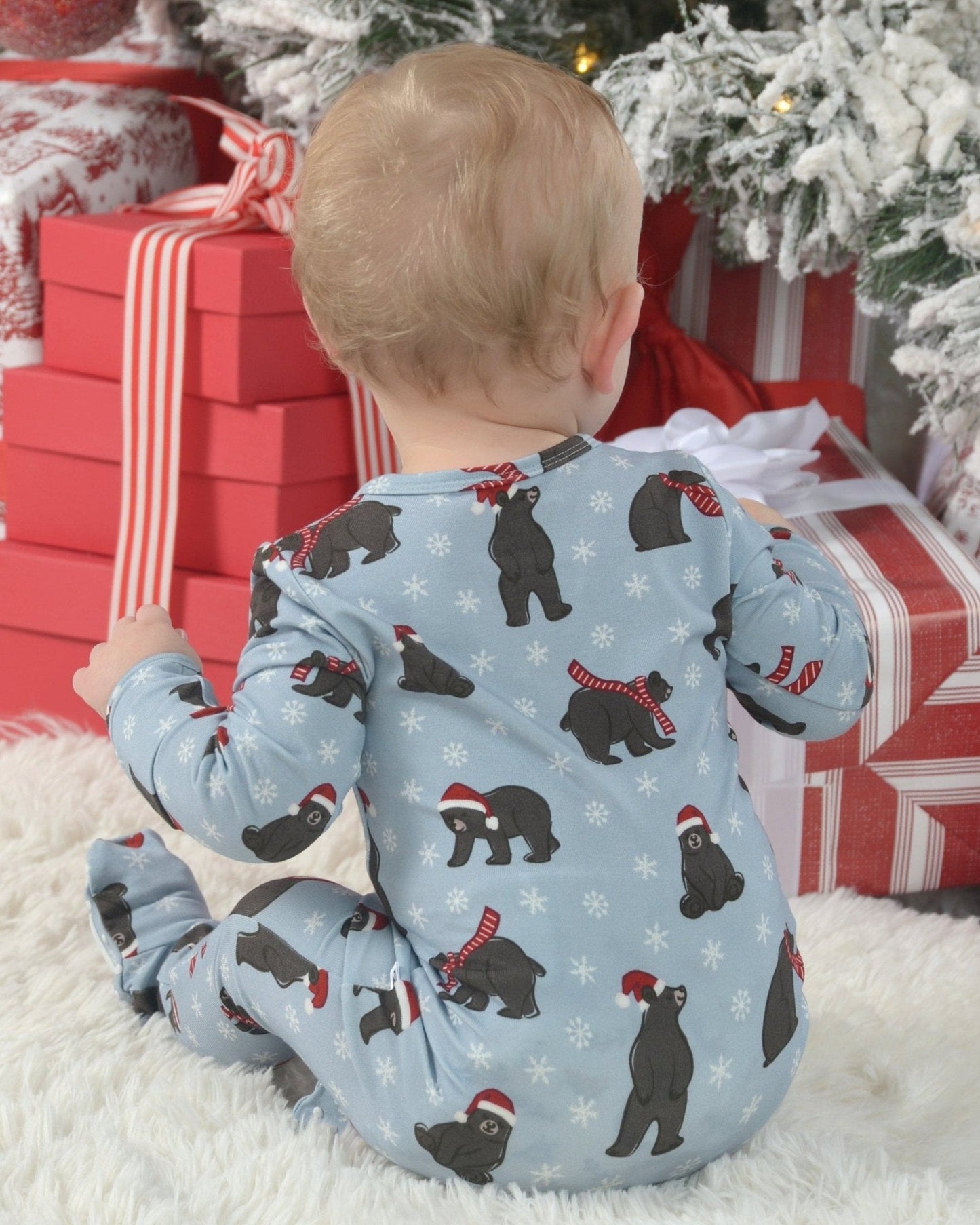 Bear-y Christmas Zipper Footie