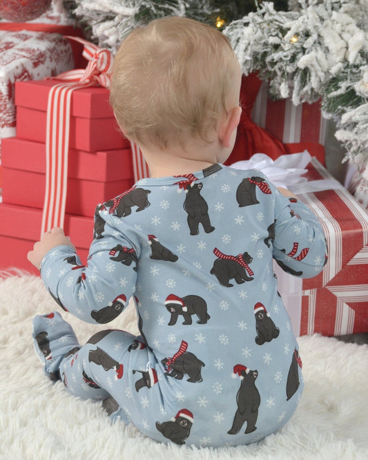 Bear-y Christmas Zipper Footie