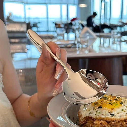 Multipurpose Stainless Steel Serving Spoon for Restaurants  Dorms