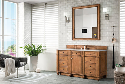Bristol 60" Single Vanity Cabinet, Bright White