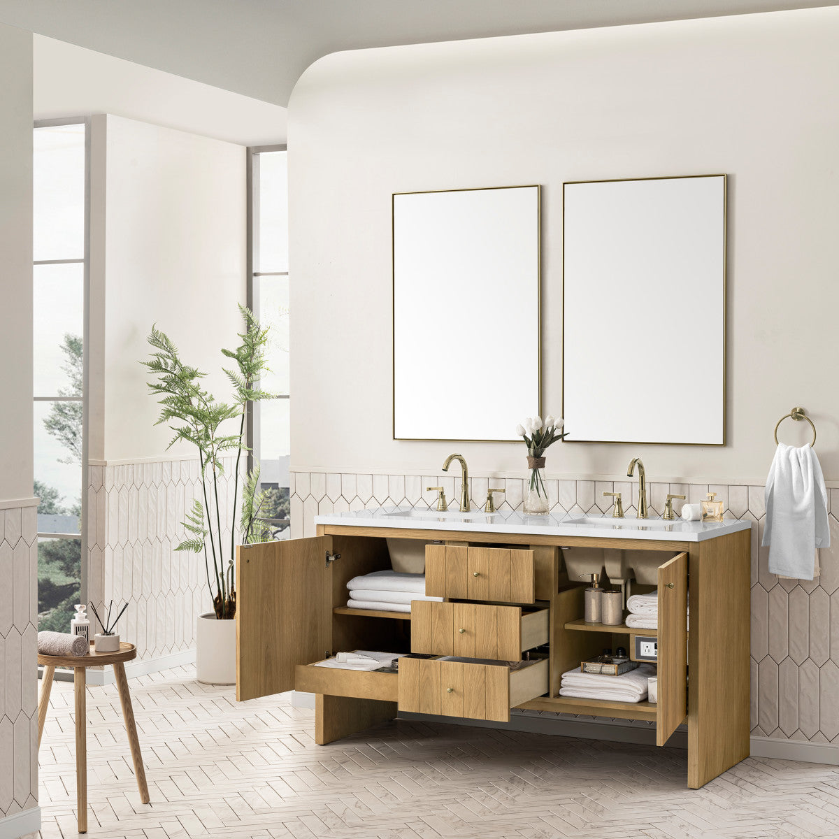 Hudson 60" Double Vanity Cabinet