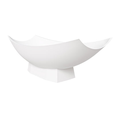 ALFI brand  AB9992 White Matte 71" Solid Surface Resin Free Standing Hammock Style Bathtub