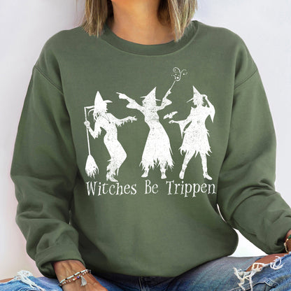 Witches Be Trippen Vintage Halloween Sweatshirt