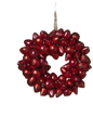 Handblown  Red Glass Ornament Wreath