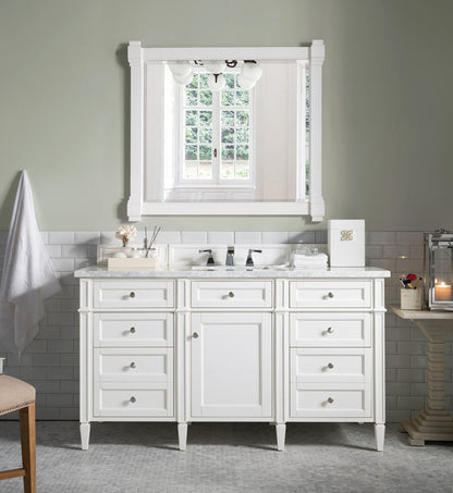 Brittany 60" Single Vanity in Bright White