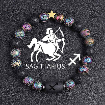 European and American Zodiac Twelve Constellation Bracelet - Beaded Design