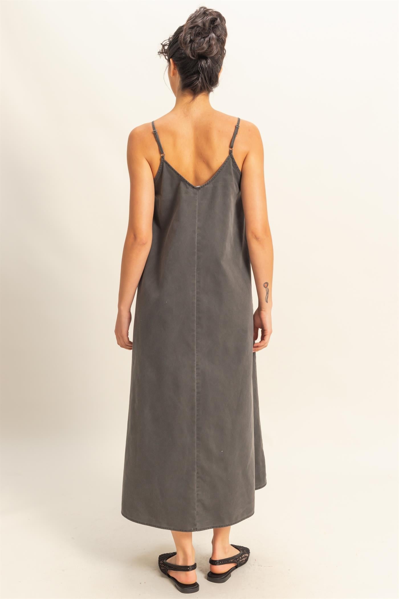 V-Neck Loose Maxi Dress