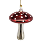 Shiny Cutes Red Mushroom Egyptian Glass Ornament