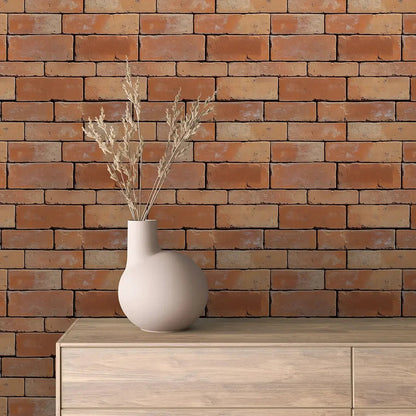 Sun-Kissed Terracotta Brick Wall