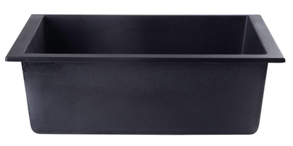 ALFI brand AB2420UM 24" Undermount Single Bowl Granite Composite Kitchen Sink