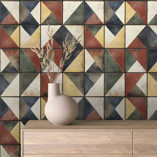 Artisan Compass Geometric Mosaic