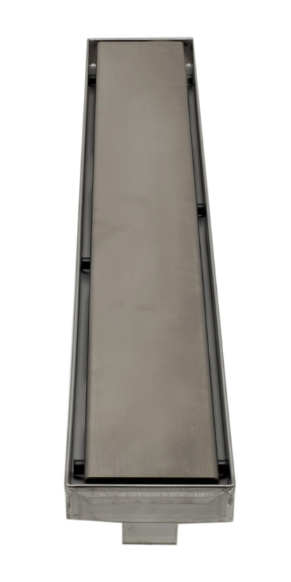 ALFI brand  ABLD24B-BSS 24" Modern Brushed Stainless Steel Linear Shower Drain with Solid Cover