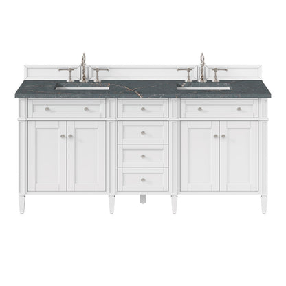 Brittany 72" Double Vanity in Bright White