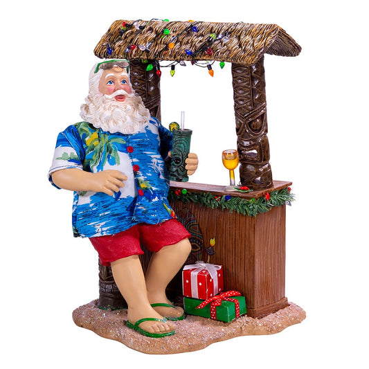 Tiki Santa Holiday Figurine - 11 inch