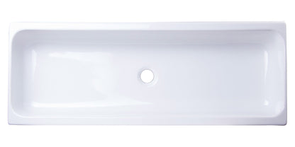 ALFI brand  AB48TR  48" White Above Mount Fireclay Bath Trough Sink