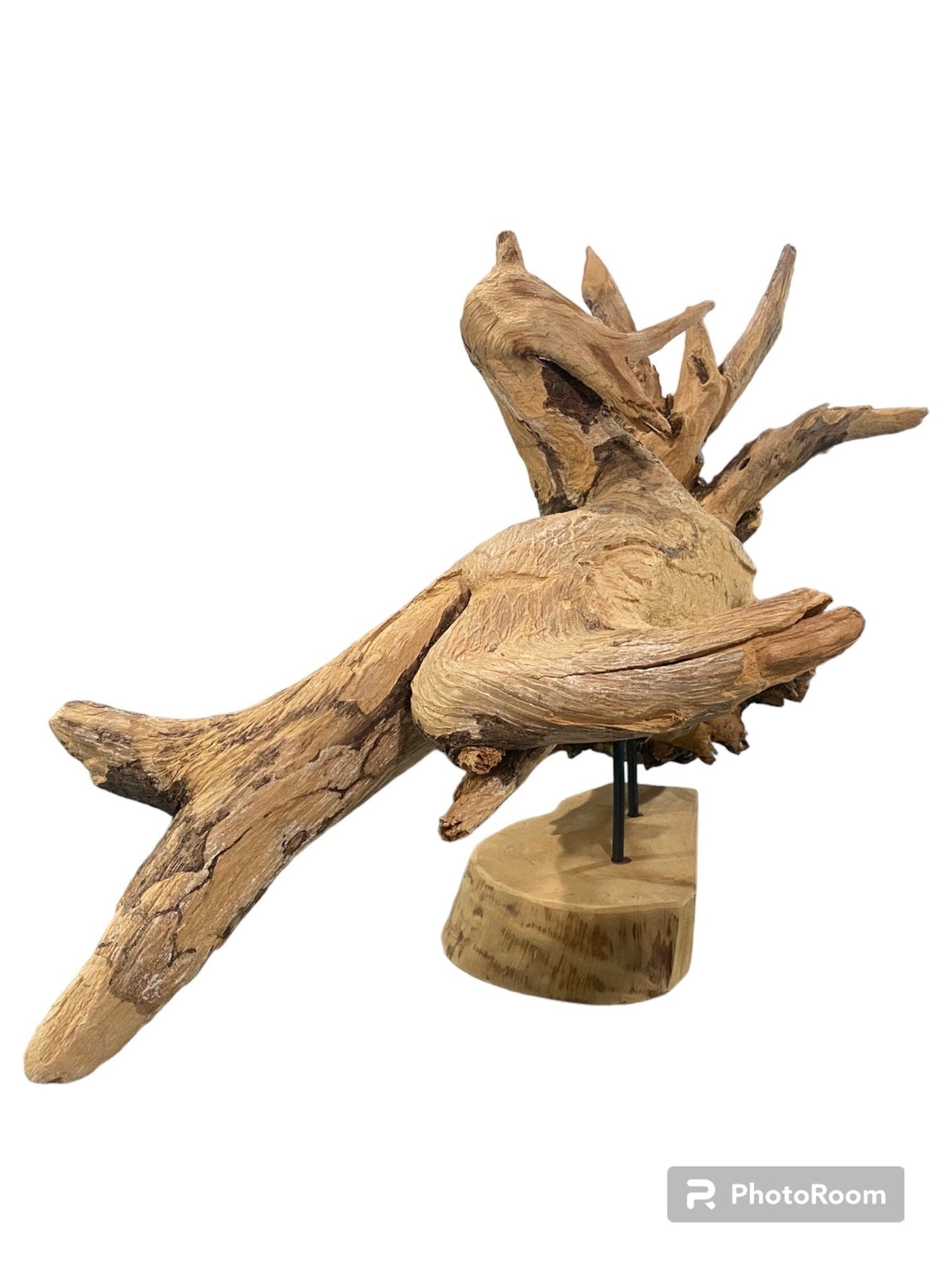Big Wooden Fish Sculpture