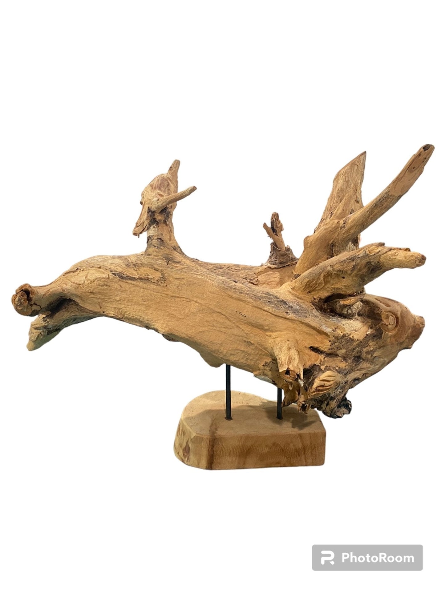 Big Wooden Fish Sculpture