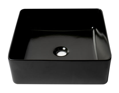 ALFI brand ABC903 16" Modern Square Above Mount Ceramic Sink