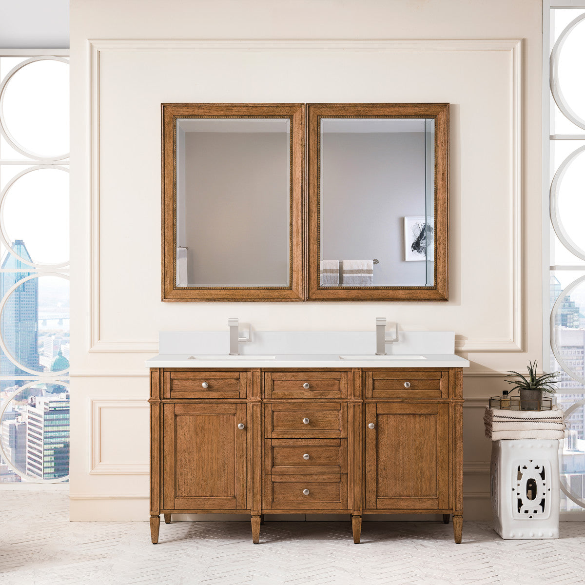Brittany 60" Double Vanity Cabinet