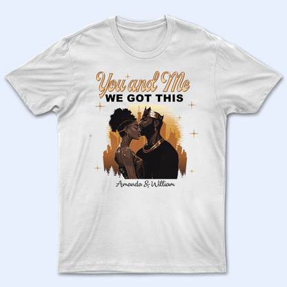 Custom Photo Black African Couple | Personalized Gift For Valentine, Anniversary, Husband Wife, Girlfriend, Boyfriend, Her/Him, Family | T-shirts