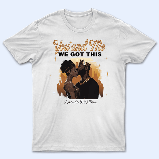 Custom Photo Black African Couple | Personalized Gift For Valentine, Anniversary, Husband Wife, Girlfriend, Boyfriend, Her/Him, Family | T-shirts