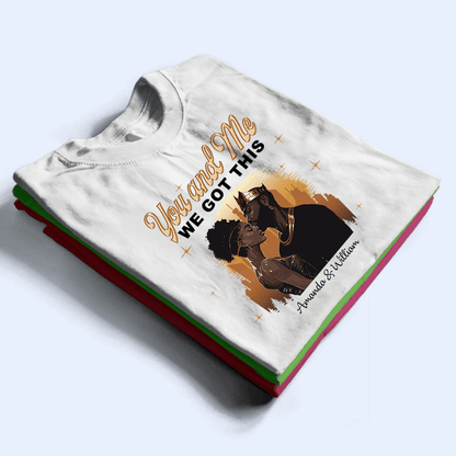 Custom Photo Black African Couple | Personalized Gift For Valentine, Anniversary, Husband Wife, Girlfriend, Boyfriend, Her/Him, Family | T-shirts
