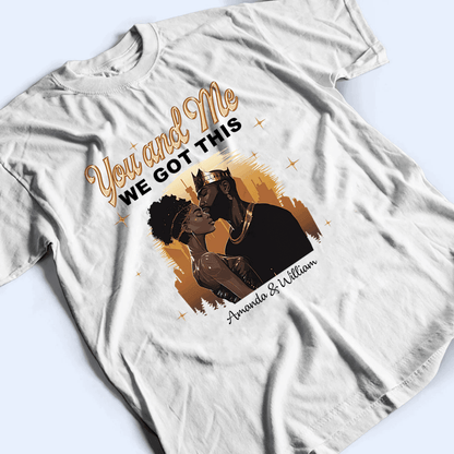 Custom Photo Black African Couple | Personalized Gift For Valentine, Anniversary, Husband Wife, Girlfriend, Boyfriend, Her/Him, Family | T-shirts