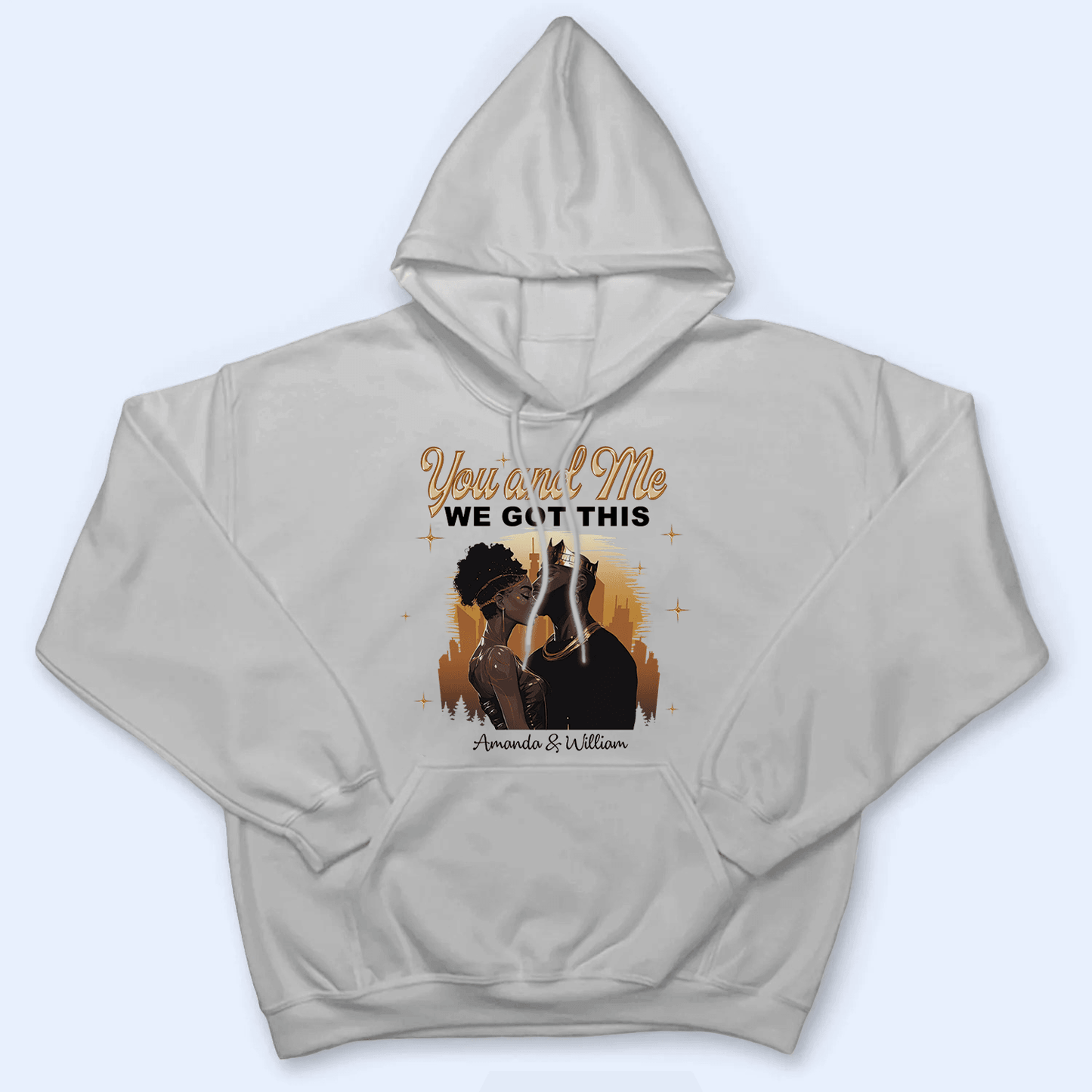 Custom Photo Black African Couple | Personalized Gift For Valentine, Anniversary, Husband Wife, Girlfriend, Boyfriend, Her/Him, Family | T-shirts