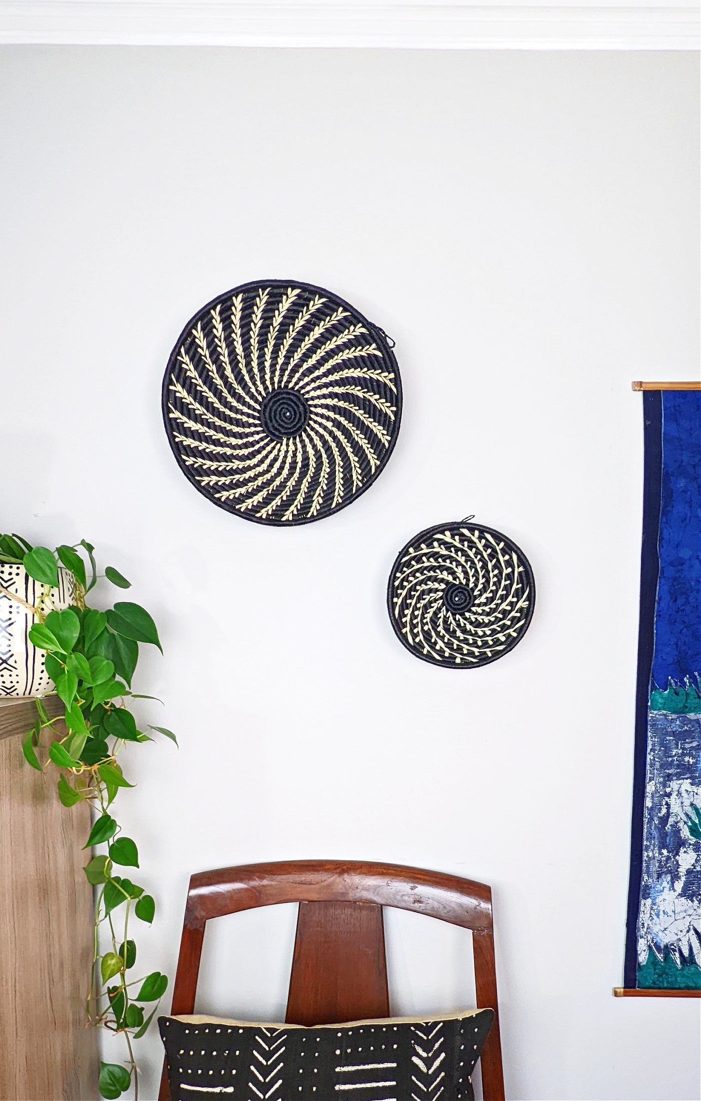 Small Woven Raffia African Baskets {Multiple Colors}