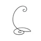 Black Iron Ornament Stand