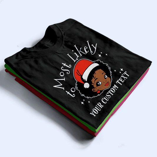 Black Santa Melanin Christmas - Personalized Custom Youth T Shirt - Funny Gift for Black Family, Black Women, Black Men, African American Gifts