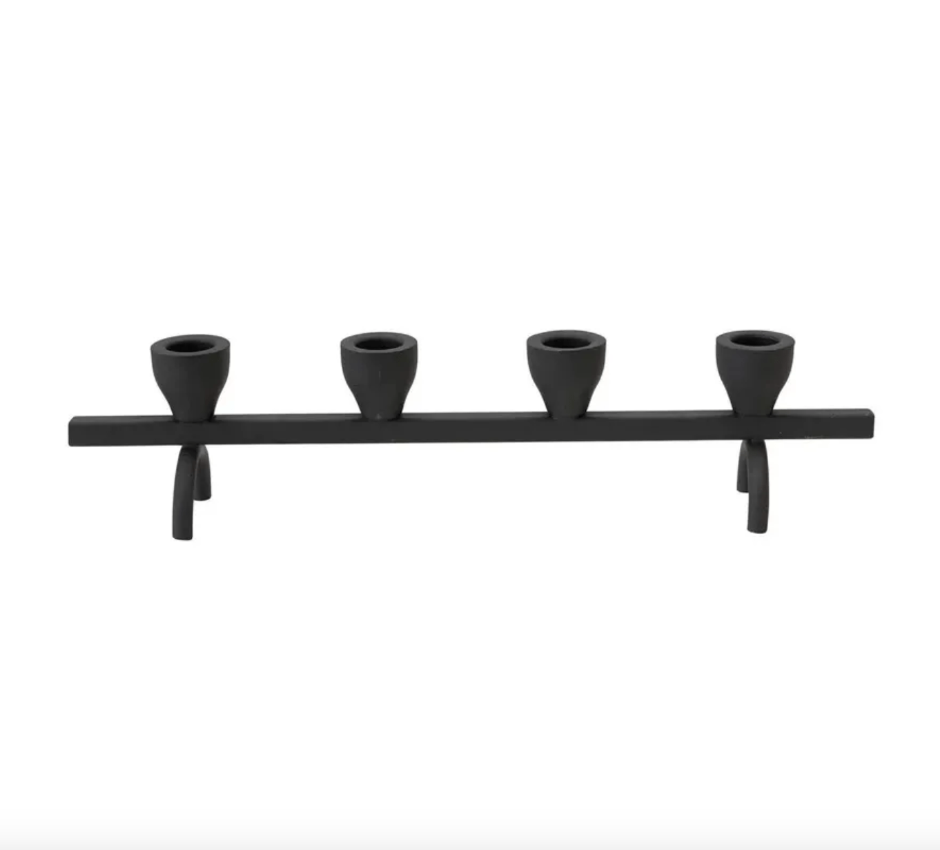 Black Textured Metal Taper Holder